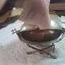 Victorian silver plated butter dish. Image 5