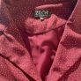 Zilch Amsterdam Plum Burgundy Polka Dot Jersey Soft Blazer Jacket Size XL Image 2