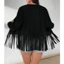 Fabulous Black Fringe size 18 - very flattering design Image 2
