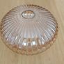 Ribbed glass pendant light shade. Image 3