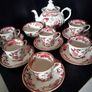 Masons Ironstone "Mandalay Red" Tea Set with Teapot Image 2