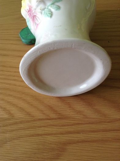 Vase with raised flower detail