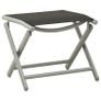 3 Piece Garden Lounge Set Textilene and Aluminium Silver Image 8