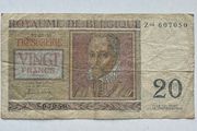 Belgium 20 Francs 1950 Banknote