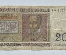 Belgium 20 Francs 1950 Banknote