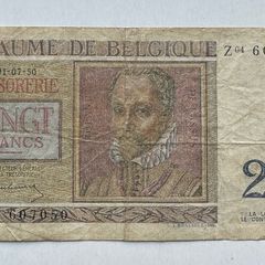 Belgium 20 Francs 1950 Banknote