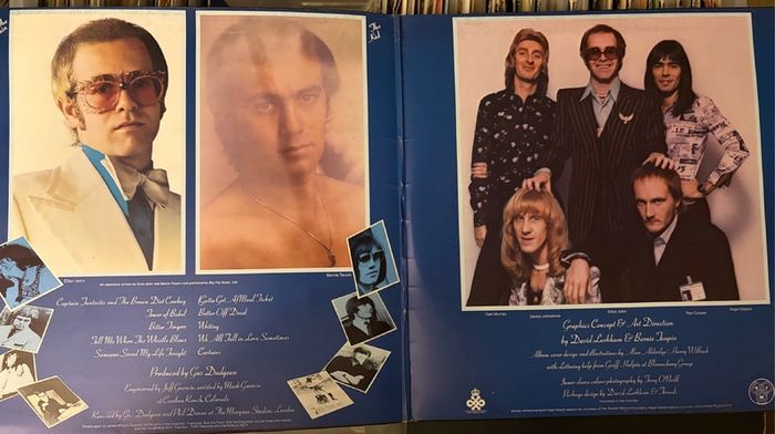Elton John Captain Fantastic 1975 UK Vinyl LP with Original Lyric Booklet