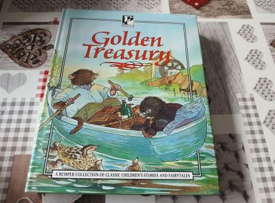 Vintage Hardcover Golden Treasury: Bumper Collection of Classic Children's Stories and Fairytales