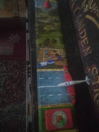 Vintage Tin Airplane Toy