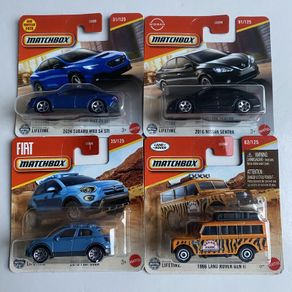 Subaru WRX, Nissan Sentra, Fiat 500X, Land Rover - Matchbox Cars