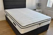 Black Divan Double bed and mattress