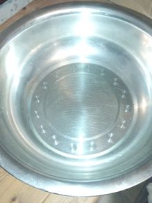 Professional large steel mixing bowl