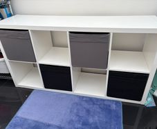 IKEA KALLAX Storage Unit with 4 x Boxes