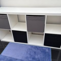 IKEA KALLAX Storage Unit with 4 x Boxes