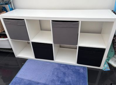 IKEA KALLAX Storage Unit with 4 x Boxes