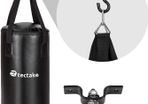 Punch Bag Boxing Set Filled 56 Cm With 10kg + Bracket With Boxing Gloves And Wraps