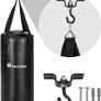 Punch Bag Boxing Set Filled 56 Cm With 10kg + Bracket With Boxing Gloves And Wraps Image 5