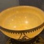 Pair of  beautiful Minnie Peters polished stone and  gilt metal matching dishes Image 2