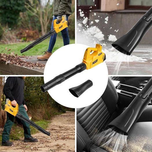 Cordless Leaf Blower for Dewalt 18V Battery, 6 Speeds Handheld Electric Air Blower Powerful for Garden Lawn Care Leaf Snow Blowing,Car Computer Dust Cleaner (Tool Only,no Battery)