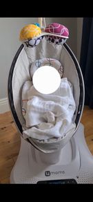 Mamaroo swing chair and babocush newborn comfort cushion