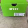 Crocs (Crocband) - navy with brown and white band  (Men's U.K. size 10). Image 6