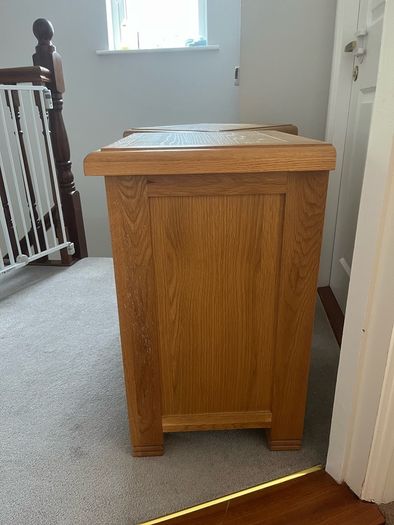 Solid wood bedside lockers