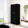 Shoe Cabinet Black 80x39x178 cm Chipboard Image 3