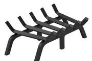 Fireplace Log Grate, 21 inch Heavy Duty Fireplace Grate with 6 Support Legs, 3/4" Solid Powder-coated Steel Bars