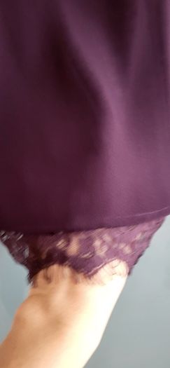 SAVIDA burgundy lace detail cami Sz 12 UK - Bnwt Rrp 30