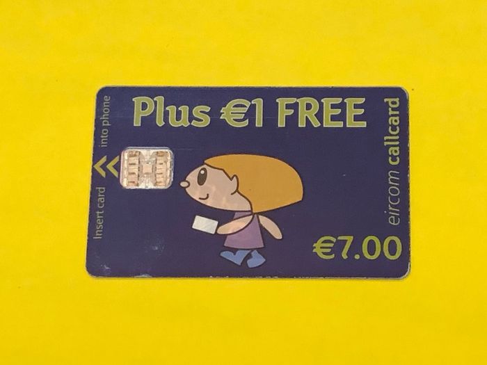 Card 1292 Simply Talk E7 + E1 free Schlumberger Music Front Overprint