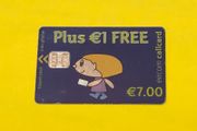 Card 1292 Simply Talk E7 + E1 free Schlumberger Music Front Overprint