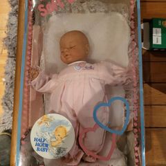Vintage Lissi Doll Half Hour Baby Soft Doll, Two Hearts Collection Boxed