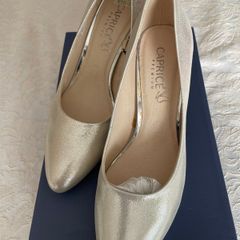 Caprice Gold Heels - Size 38 - UK 5 - New in Box