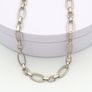 925 Vintage Sterling Silver Paperclip Chain Image 7