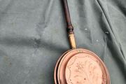 victorian beautifully designed copper bed warmer