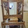 Antique hand carved oak dragon hall stand. Image 2