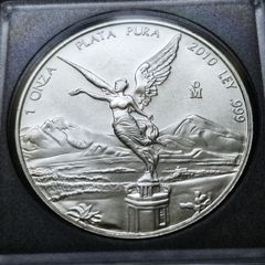 2010 Mexico Libertad 1 Oz .999 Silver Unc Coin