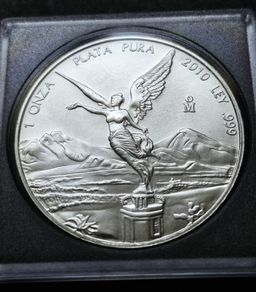 2010 Mexico Libertad 1 Oz .999 Silver Unc Coin