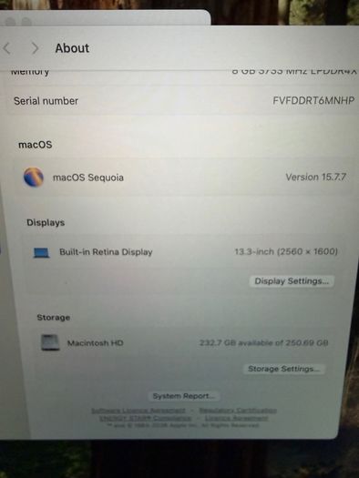 Apple MacBook Air Retina, 13 - inch, 2020