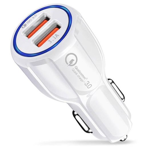 New Double USB Universal Car Cigarette Charger 12-24V Quick Charge 3.1A #1066