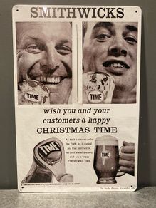 Time Beer Tin Metal sign