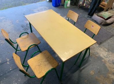 School Table and Chairs