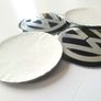 Set 4x 56mm Volkswagen Aluminium Stickers Wheel Centre Cap Sticker 56 Image 4