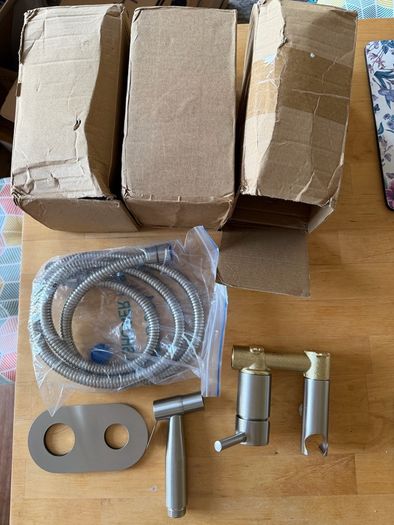 3x Hand Bidet Spray with Warm and Cold Water