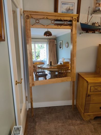 Bedside mirrored dresser & locker