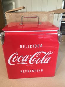 Coca Cola Metal Cooler Ice Chest New in the original box
