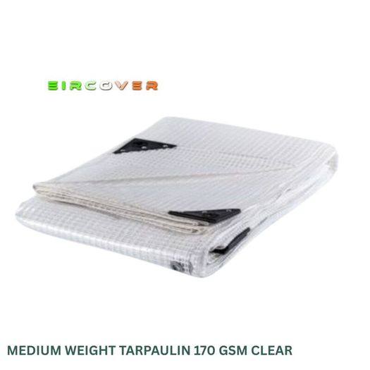 Glass Clear Tarpaulin 2m x 2.4m (7' - 8') 310 gsm