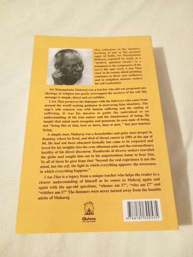 I Am That - Talks with Sri Nisargadatta Maharaj - Paperback