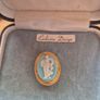 Vintage Blue Cameo Brooch Image 3