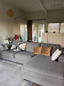 Heavy large sofa with chaise long